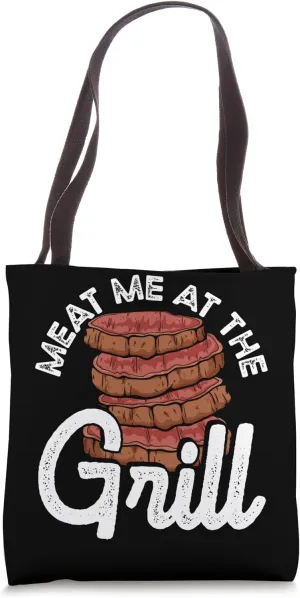 Sizzling Grill Masterpiece for Carnivores Rare Medium Steak Tote Bag