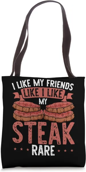 Sizzling Grill Masterpiece for Carnivores Rare Medium Steak Tote Bag