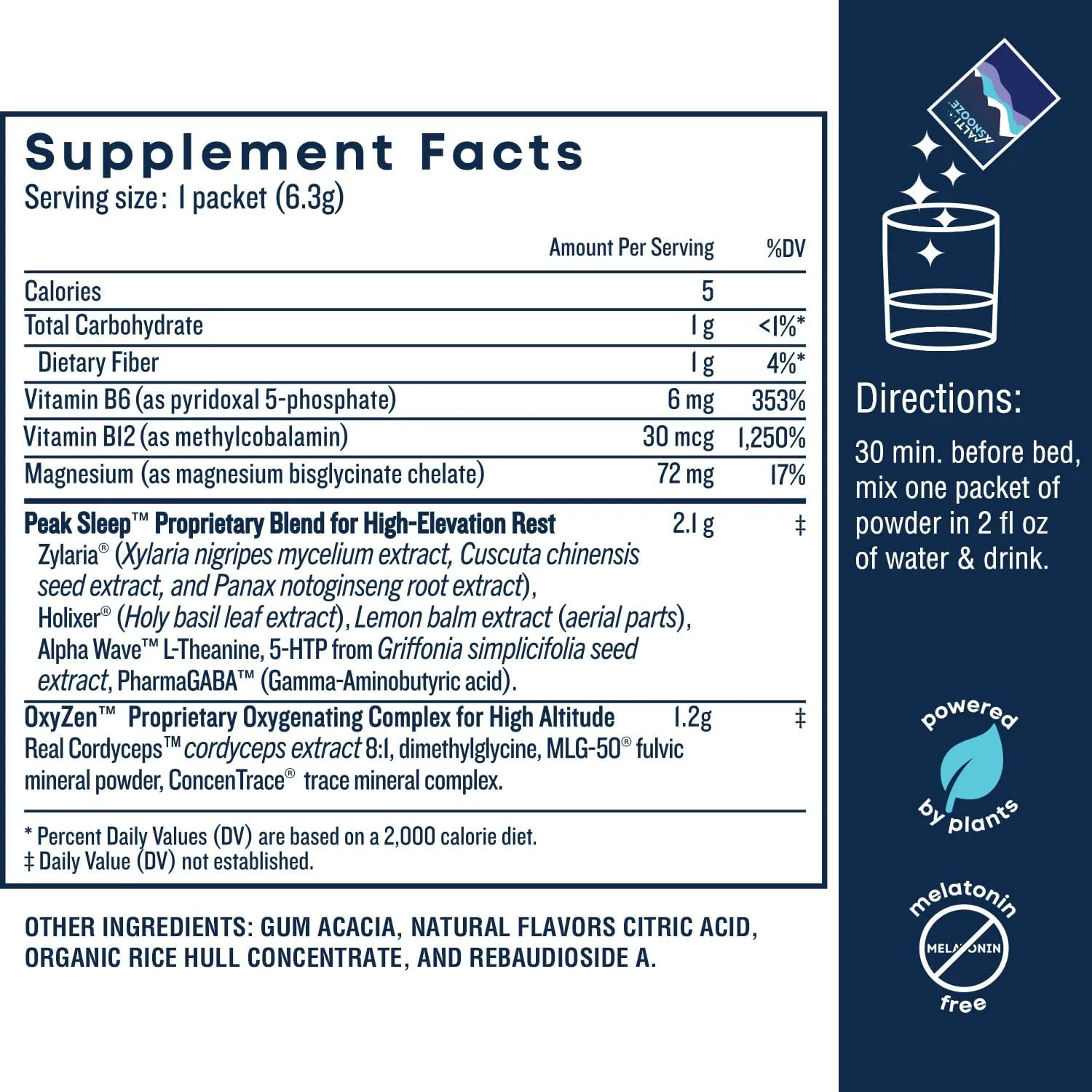 Sleep Aid   Altitude Sickness Prevention & Hydration | Oxygen-Boosting Formula with Cordyceps, Holy Basil, Magnesium & Electrolytes | Headache, Fatigue, Nausea Relief, Jet Lag, Ski Trip | 5 Pack