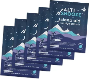 Sleep Aid   Altitude Sickness Prevention & Hydration | Oxygen-Boosting Formula with Cordyceps, Holy Basil, Magnesium & Electrolytes | Headache, Fatigue, Nausea Relief, Jet Lag, Ski Trip | 5 Pack