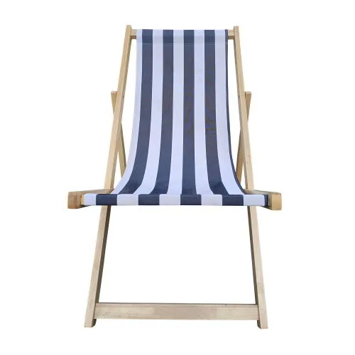 Sling Virtual Lounge Chair - Folding Chaise Reliable Blue Stripe