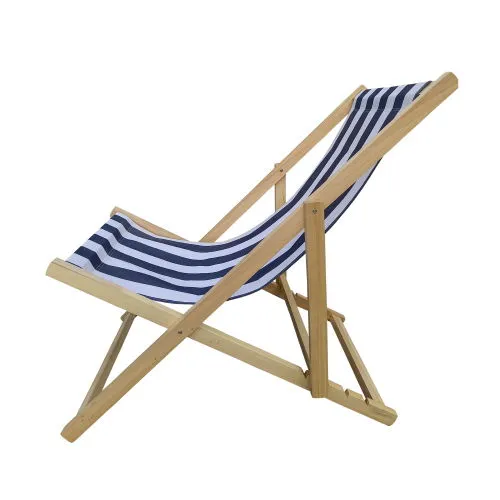Sling Virtual Lounge Chair - Folding Chaise Reliable Blue Stripe