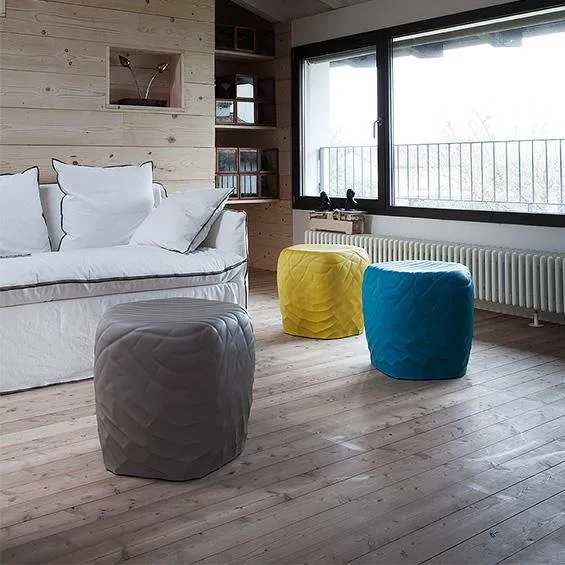 Small River Stone Pouf by Tonon