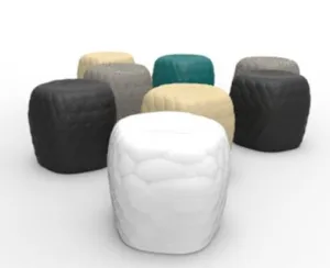 Small River Stone Pouf by Tonon