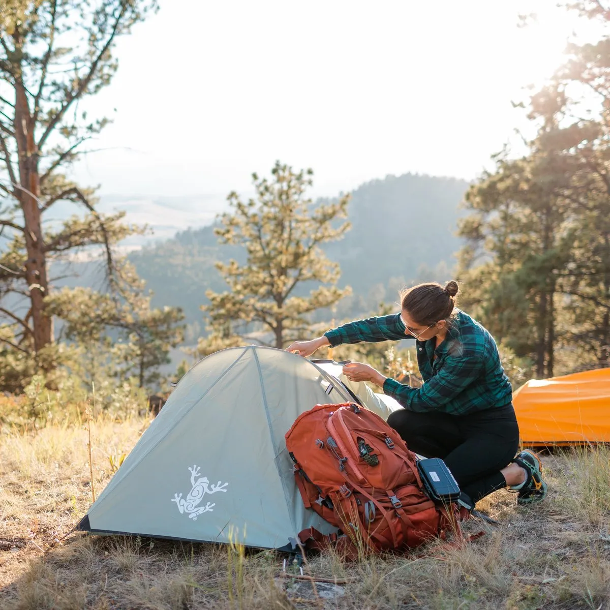 Solo Bivy Tent 1-Person Backpacking Tent with Rain Fly by Frog & CO