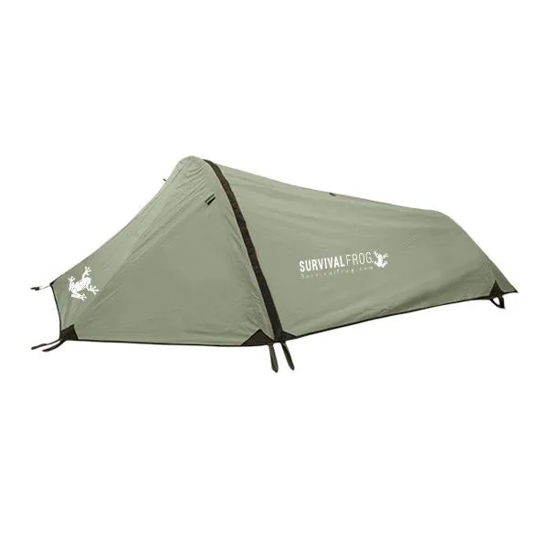 Solo Bivy Tent 1-Person Backpacking Tent with Rain Fly by Frog & CO