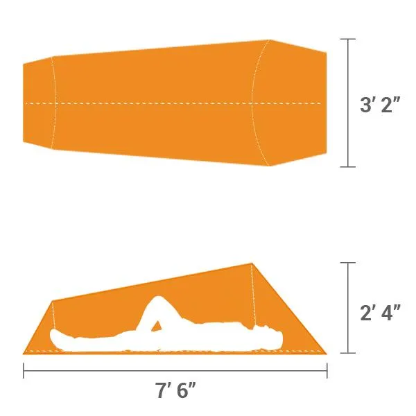 Solo Bivy Tent 1-Person Backpacking Tent with Rain Fly by Frog & CO