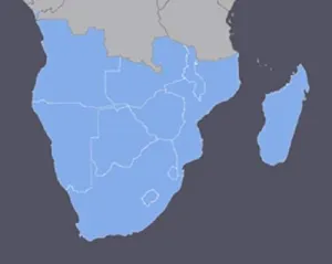 Southern Africa GPS map for Garmin Devices