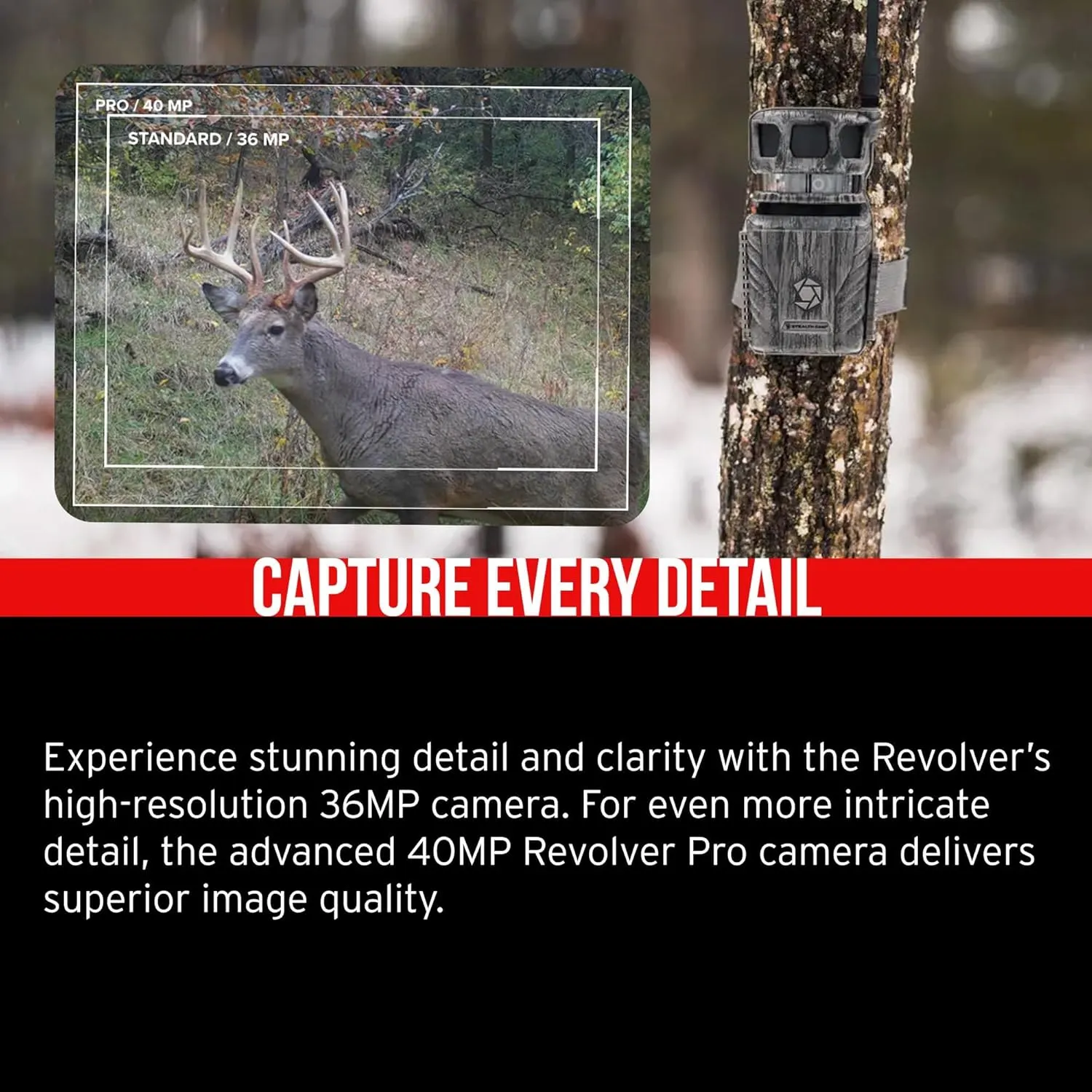 Stealth Cam Revolver 36MP 360 Degree Cellular Trail Camera 2-Pack with Two 32GB Memory Cards and Card Reader (5 Items)