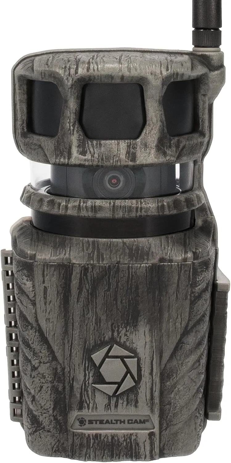 Stealth Cam Revolver 36MP Photo 1080P HD Video at 30 FPS 0.4 Sec Trigger Speed 360-Degree Panoramic View Built-in GPS Hunting Cellular Trail Camera, Verizon and AT&T