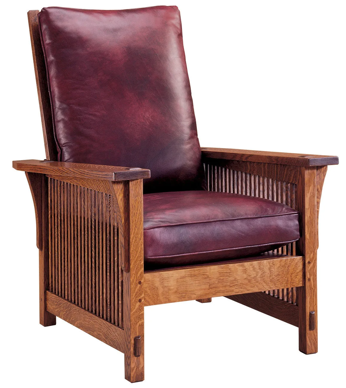 Stickley 367-LC Compact Spindle Morris Chair With Loose Cushion