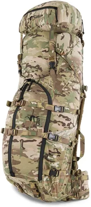 Stone Glacier R3 7000 Pack with R3 Frame, MultiCam, 7000  Cubic Inch Capacity, Defense Personnel Reconnaissance, Radio Antenna Access, Modular Attach Pockets (50090-MC-M)