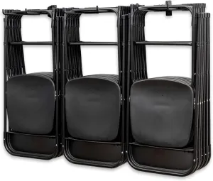 StoreYourBoard Chair Storage Rack Triple – Heavy Duty Folding Chair Rack for Home & Garage Organization, Holds 300 lbs, Chair Hangers for Folding, Patio, Beach & Camping Chairs