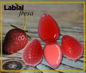 Strawberry Glitter Lip Gloss (Pack of 3, 0.17 oz, Red)