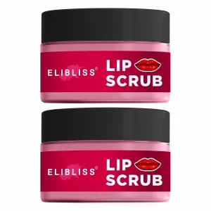 Strawberry Lip Exfoliating Scrub for Dark, Dry & Chapped Lips (15GM(Pack of 2))