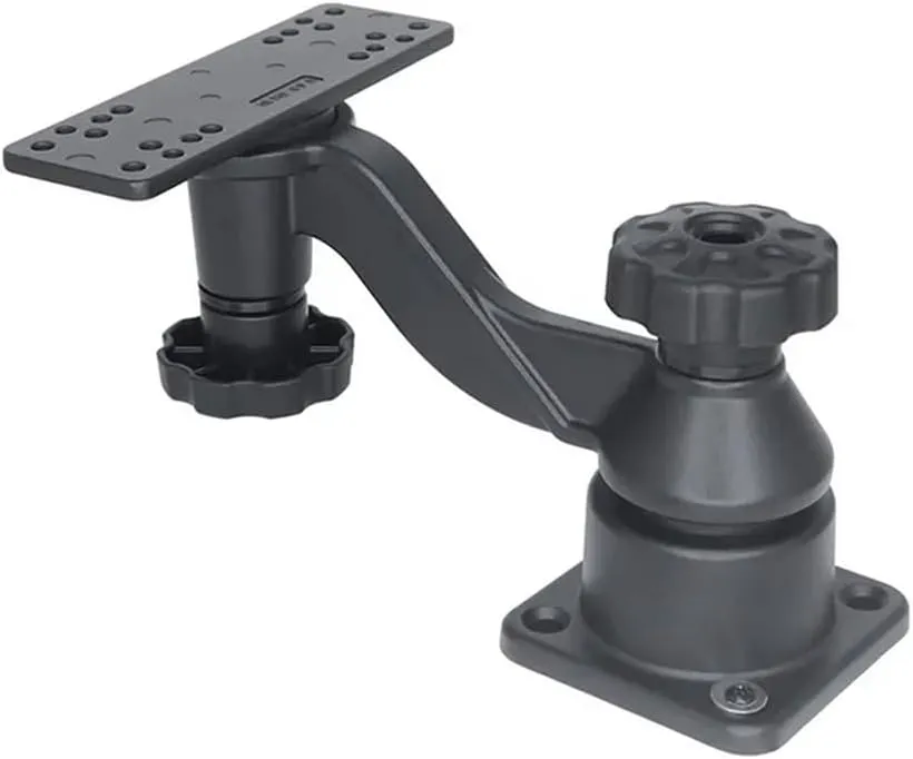 Strg Fish Finder Mount, 6" Arm Fish Finder Swing Mount Marine Electronics Mounts Compatible with Scotty Garmin Lowrance Humminbird