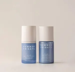 Summer Fridays Jet Lag Mist   Hydrate Duo   Bonus Premium Korean Hydrating Sheet Masque