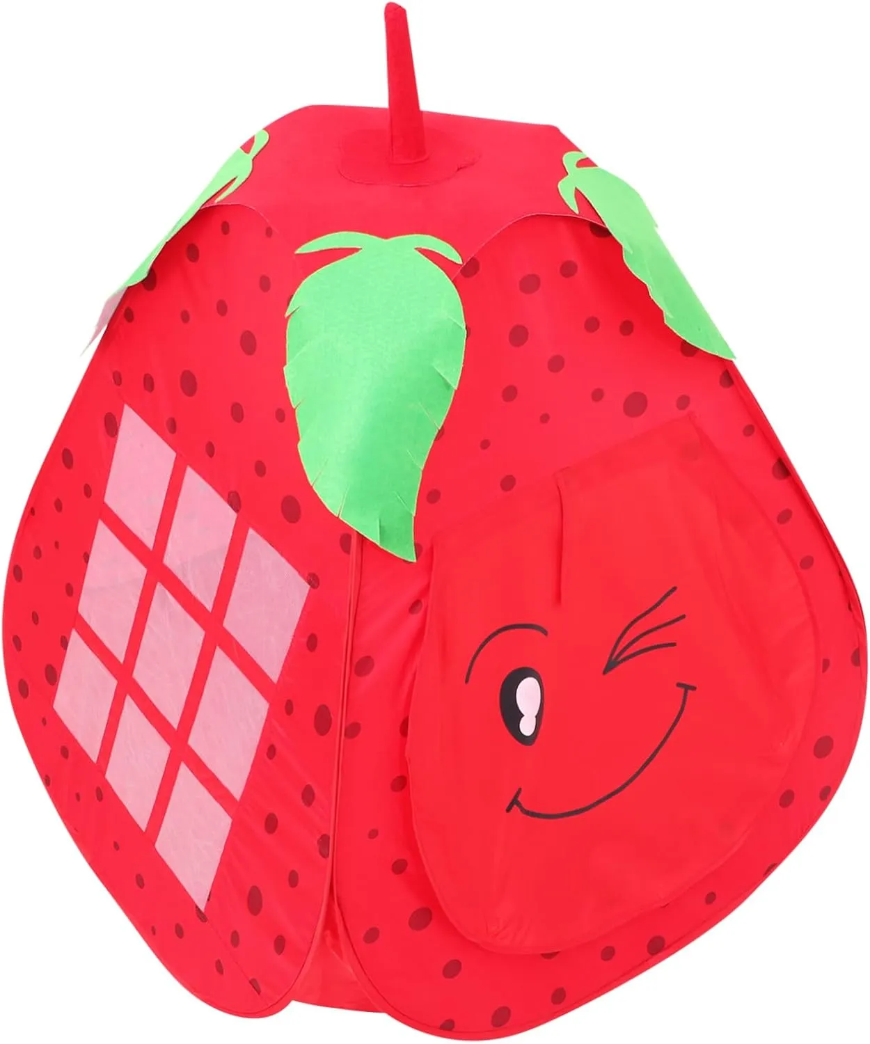 SUPVOX Strawberry Tent Portable Game House Foldable Indoor Castle for Play Tent for Imagination Creativity Easy to Clean Suitable for Ages