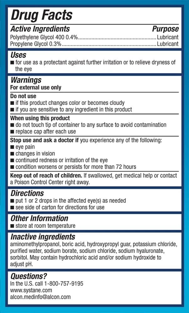 Systane Hydration Multi-Dose Preservative-Free Eye Drops Dry Eye Relief Twin Pack (2x10ml)