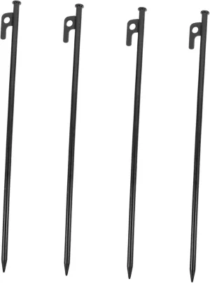 Tent Stakes 4pcs Metal Tent Ground Pegs Heavy Duty Camping Stakes Small