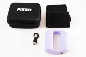 THE FINEST Handheld Magic Ring Back Massage,Pain Relief Small Body Massager, Muscle Massage Device,Deep Tissue Massager, Travel Size Massager with Carry case (Purple)