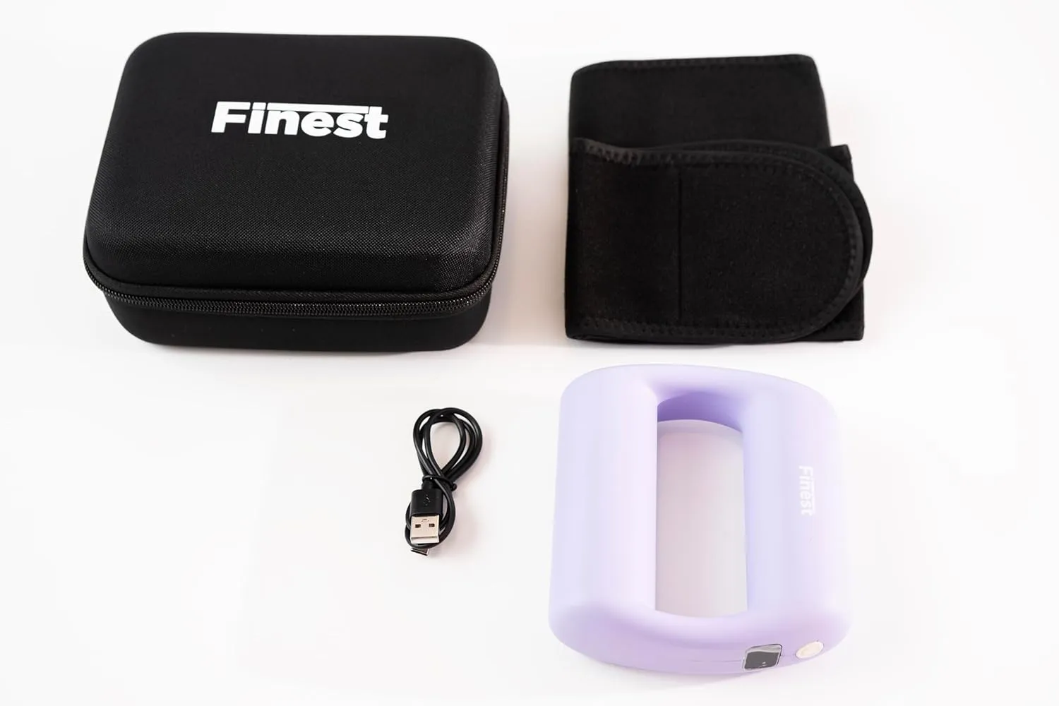 THE FINEST Handheld Magic Ring Back Massage,Pain Relief Small Body Massager, Muscle Massage Device,Deep Tissue Massager, Travel Size Massager with Carry case (Purple)