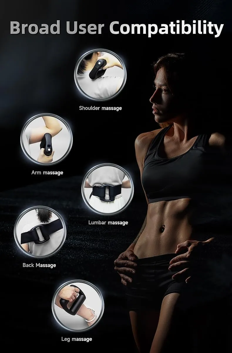 THE FINEST Handheld Magic Ring Back Massage,Pain Relief Small Body Massager, Muscle Massage Device,Deep Tissue Massager, Travel Size Massager with Carry case (Purple)