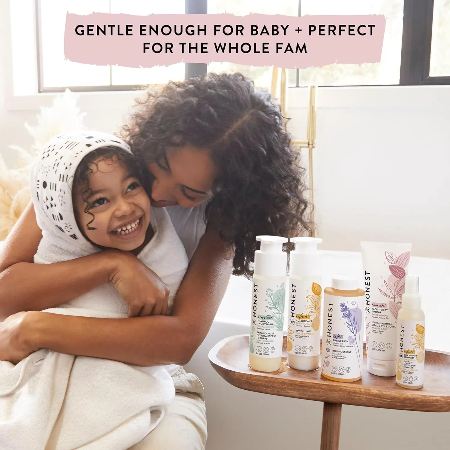 The Honest Company Conditioning Hair Detangler 3-Pack | Leave-in Conditioner   Fortifying Spray | Tear-free, Cruelty-Free, Hypoallergenic | Citrus Vanilla Refresh, 4 fl oz each (pack of 3)