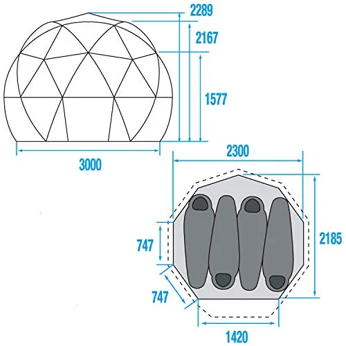 THE NORTH FACE Geodome 4 Tent Geodome 4 NV21800