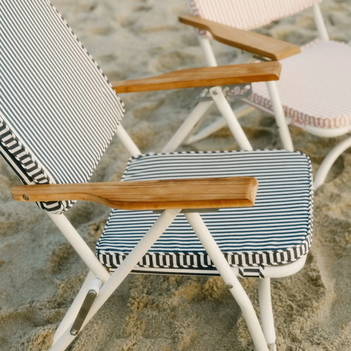 The Pam Chair - Laurens Navy Stripe