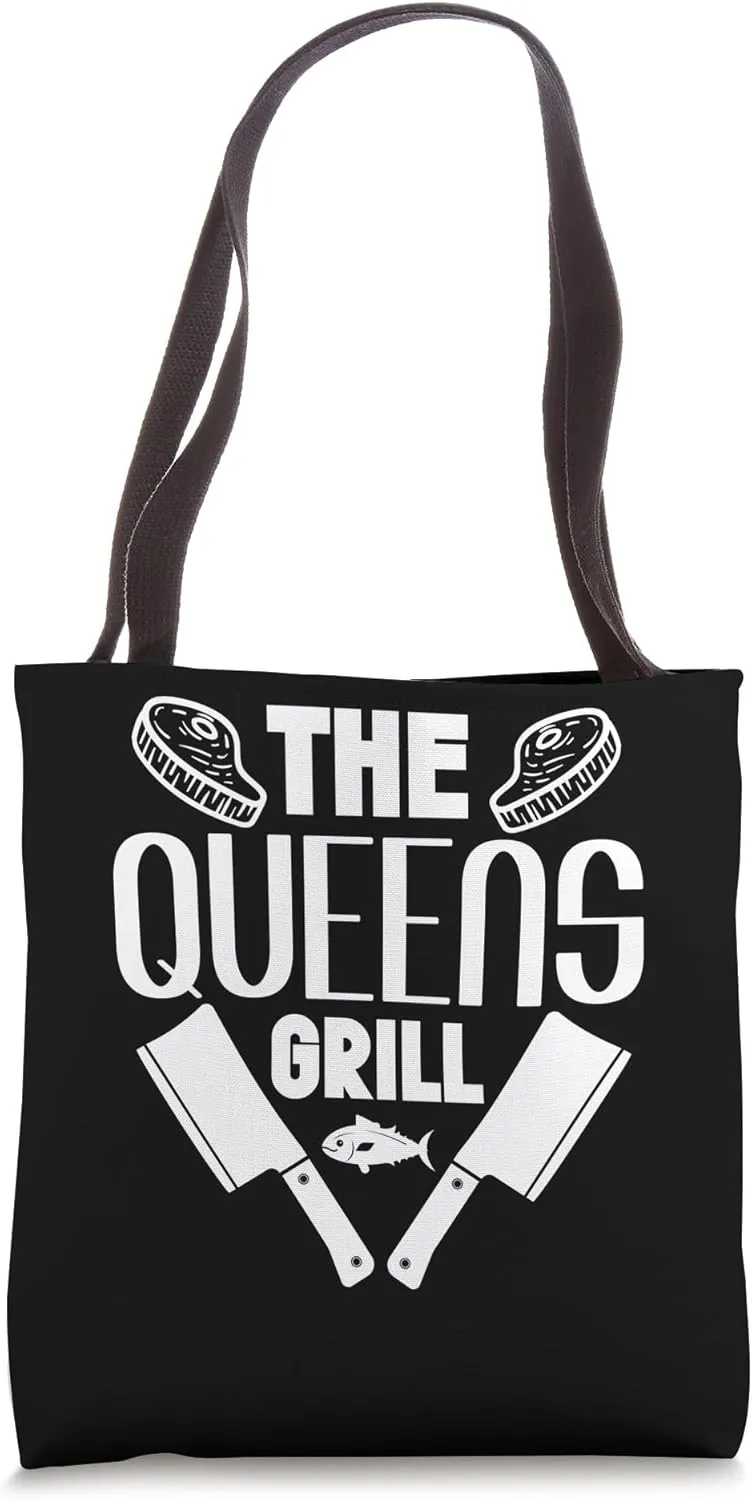 The Queen's Grill Backyard BBQ Enthusiast Barbecue Tote Bag