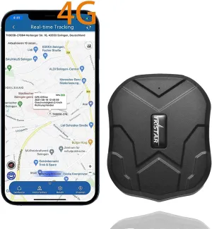 TKSTAR 4G GPS Tracker for Vehicles Hidden Magnetic Car GPS Tracker Locator Real-time Vehicle Tracking Devices with Electric Fence and Anti-Theft Alarm for Car/Motorcycle/Trucks/Fleet/Boat (4G TK905)