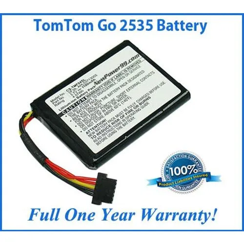 TomTom Go 2535 Battery Replacement Kit with Tools, Video Instructions, Extended Life Battery and Full One Year Warranty