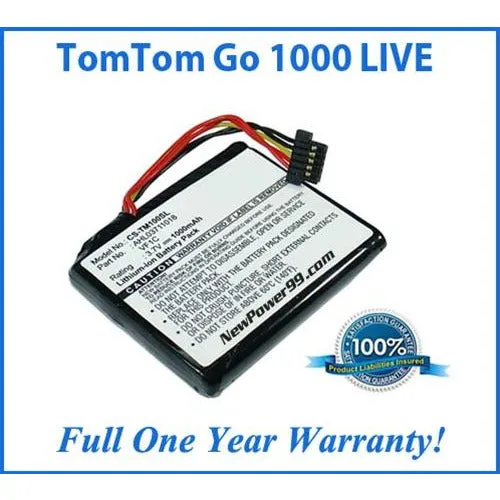 TomTom Go LIVE 1000 Battery Replacement Kit with Tools, Video Instructions, Extended Life Battery and Full One Year Warranty