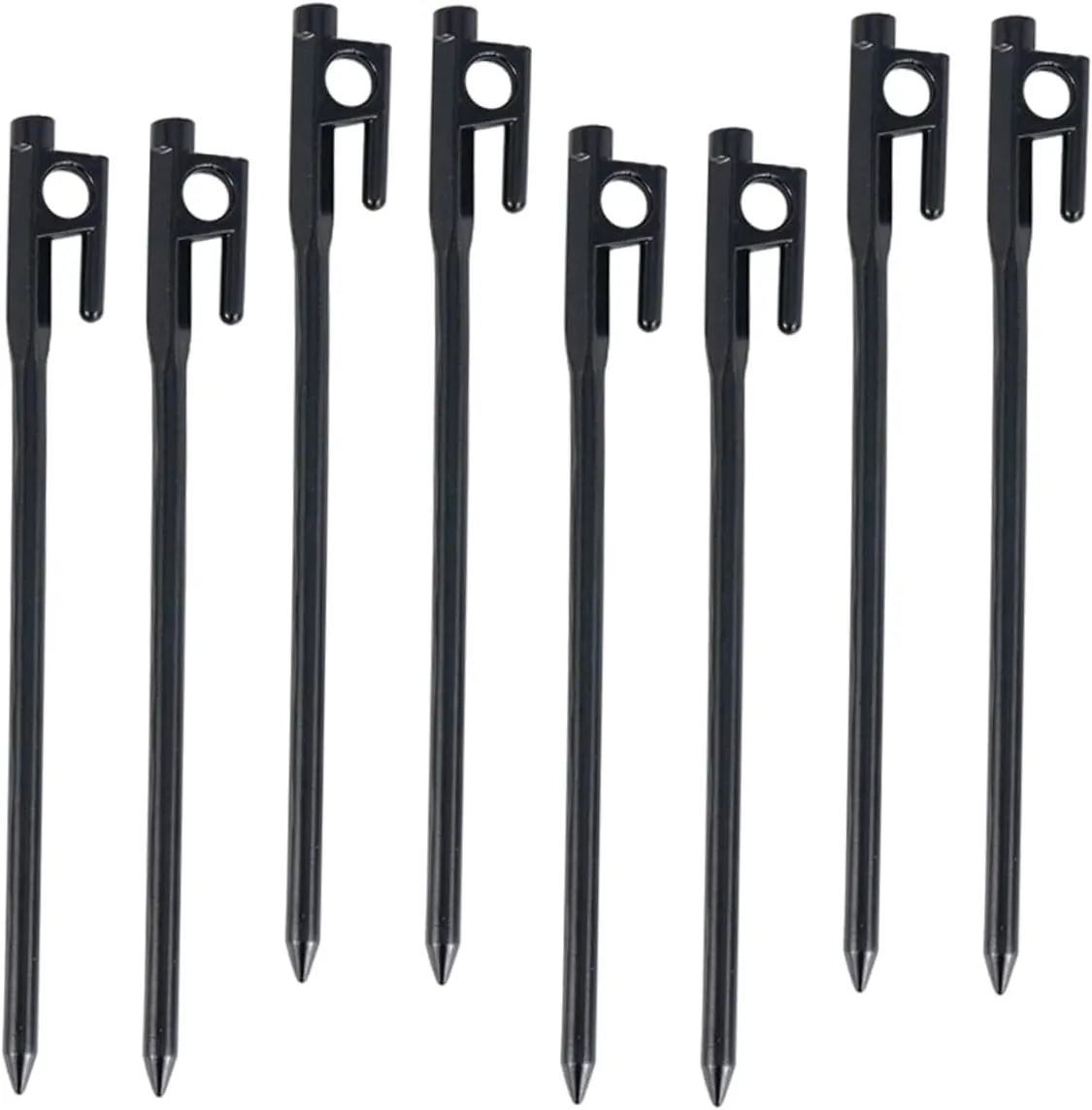Toyvian 8Pcs Heavy Duty Camping Safety Stakes Tent Pegs for Ground Anchoring for Outdoor Canopy and Tent Support Enhanced Stability for Camping Adventures
