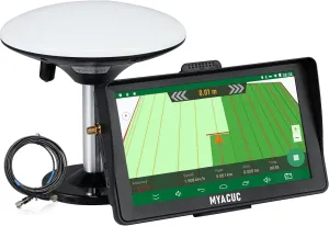 Tractor GPS Navigator for Precision Agriculture, 7" Touch Screen GNSS Agricultural Navigator Suitable for Spraying Plowing and Sowing Automatic Positioning Farming GPS