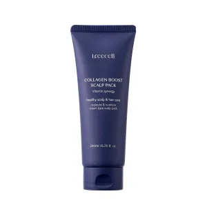 Treecell Collagen Boost Scalp Pack 200ml (6.76 fl. oz.) | Vitamin-Infused Collagen Treatment for Hair Growth | Strengthening & Scalp Repair | Paraben-Free, Sulfate-Free