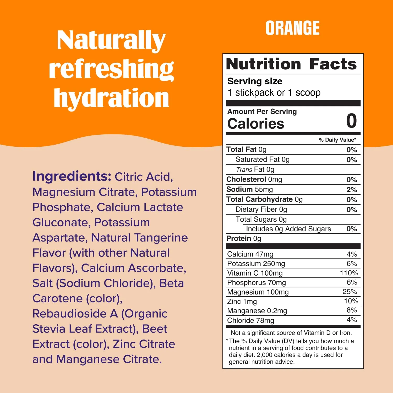 Ultima Replenisher Daily Electrolyte Powder Drink Mix – Orange, 20 Stickpacks – Hydration Packets with 6 Key Electrolytes and Trace Minerals – Keto Friendly, Vegan, Non-GMO and Sugar-Free
