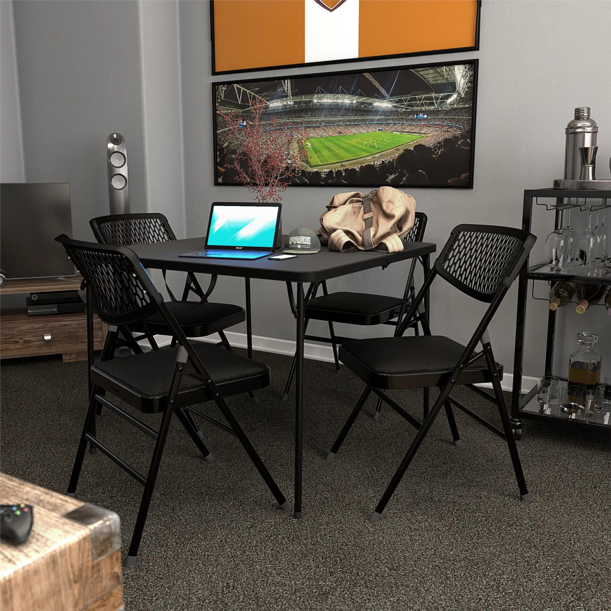 Ultra Comfort Commercial XL Fabric Padded Folding Chair