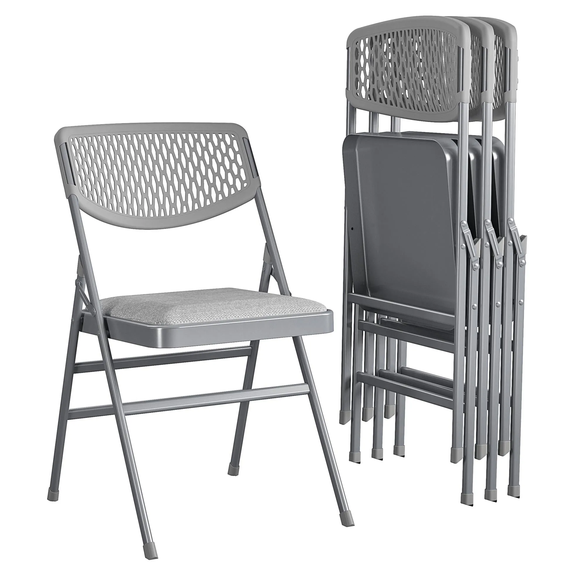 Ultra Comfort Commercial XL Fabric Padded Folding Chair