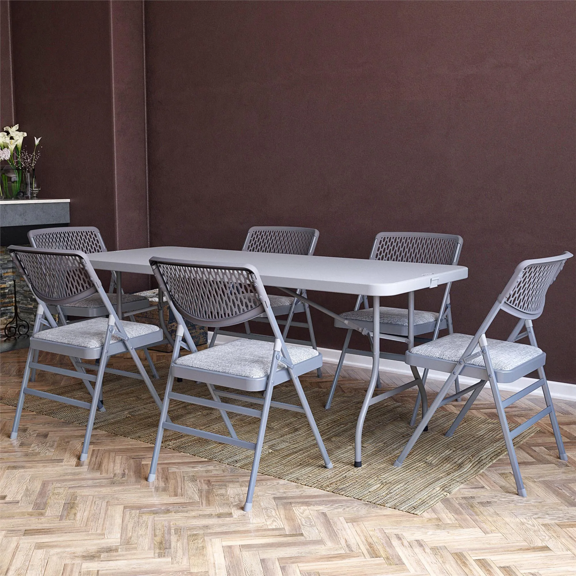 Ultra Comfort Commercial XL Fabric Padded Folding Chair