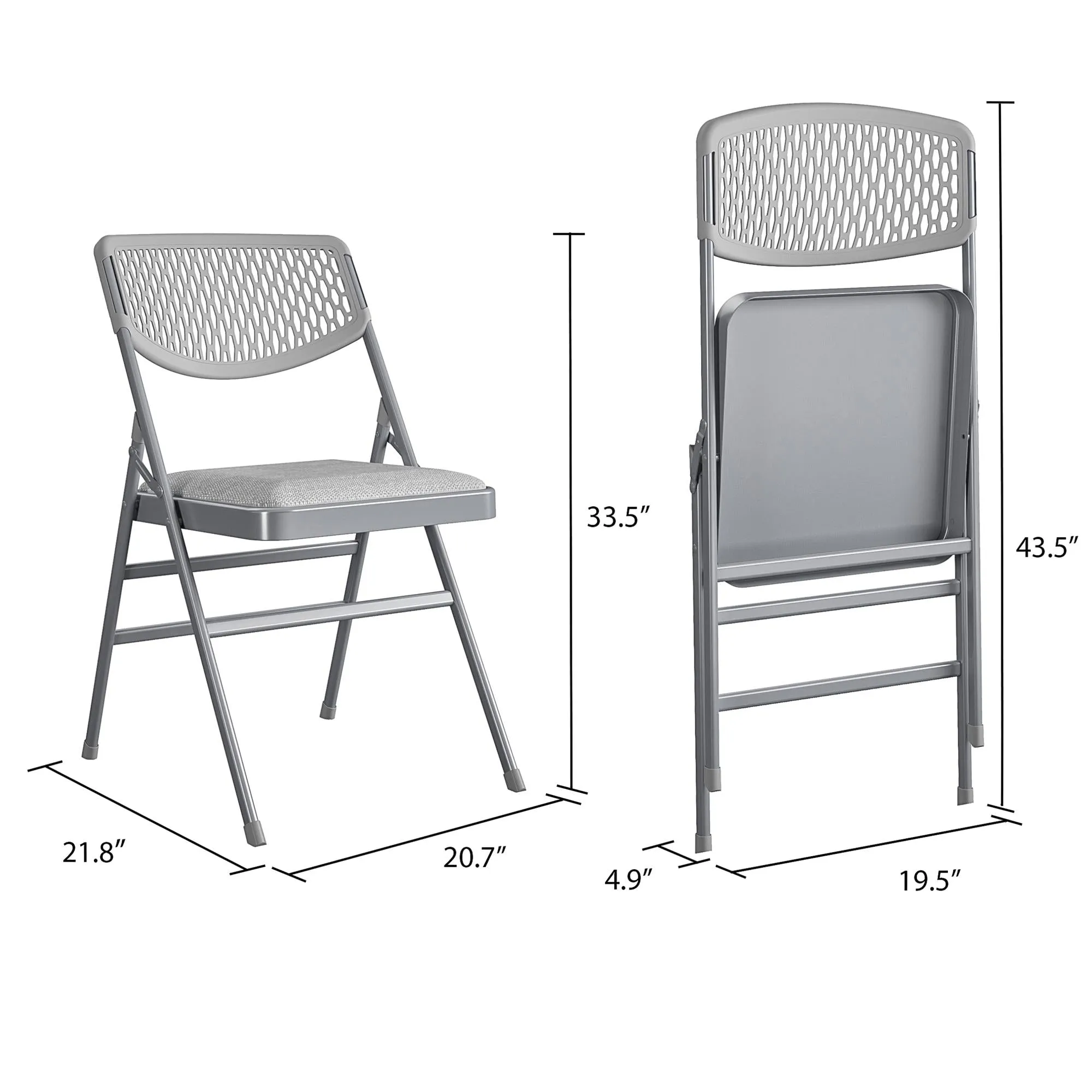 Ultra Comfort Commercial XL Fabric Padded Folding Chair
