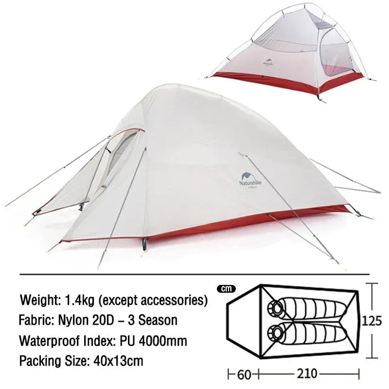 Ultralight 2 Person Camping Tent