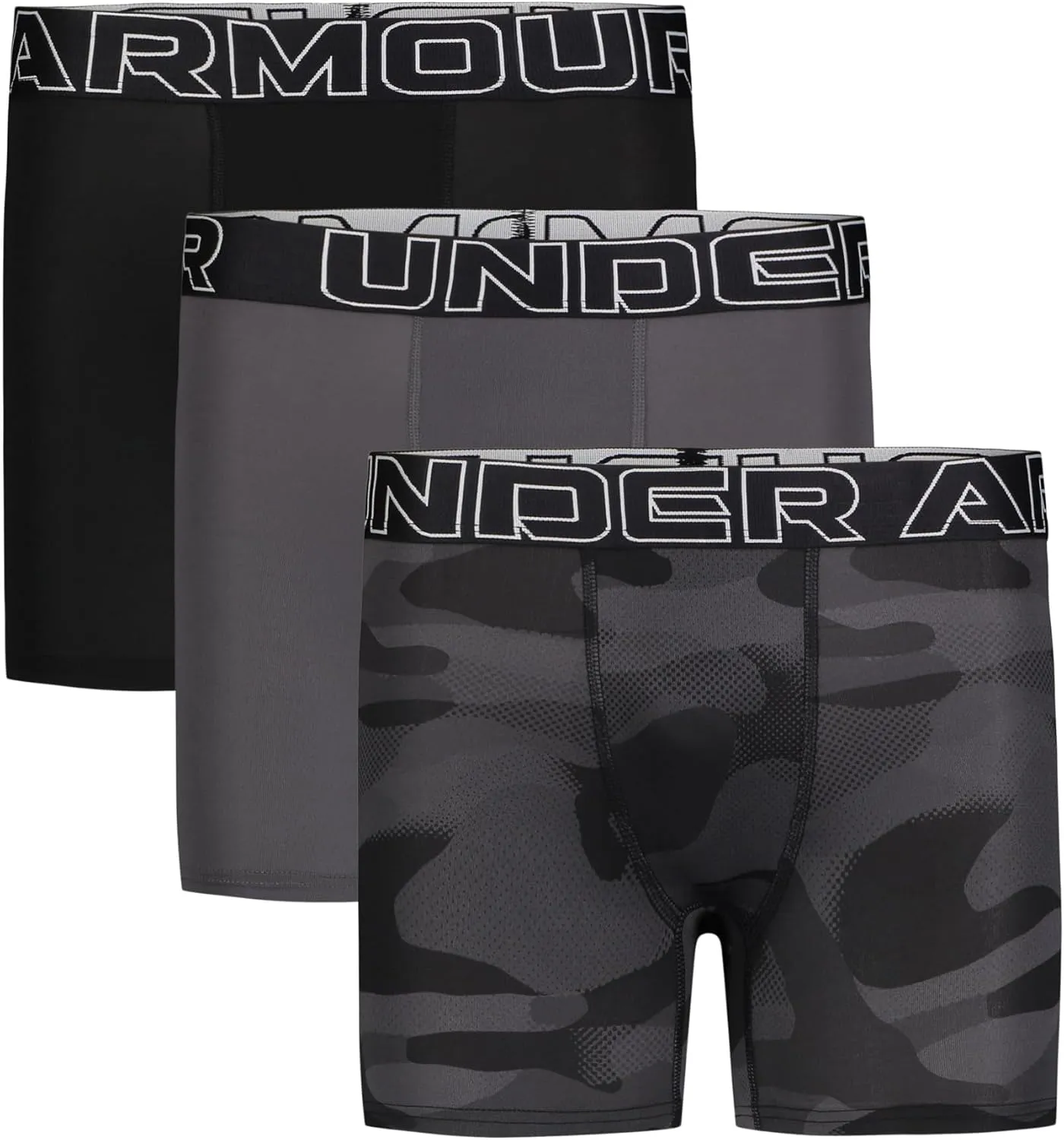 Under Armour Boys' Big Performance Boxer Briefs, Lightweight & Smooth Stretch Fit