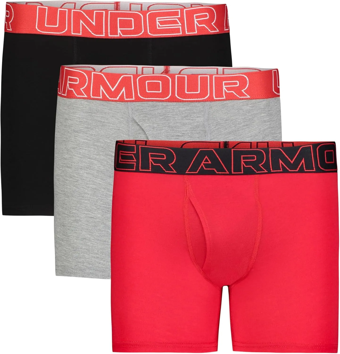 Under Armour Boys' Charged Stretch Boxer Jock, Lightweight & Smooth Stretch Fit