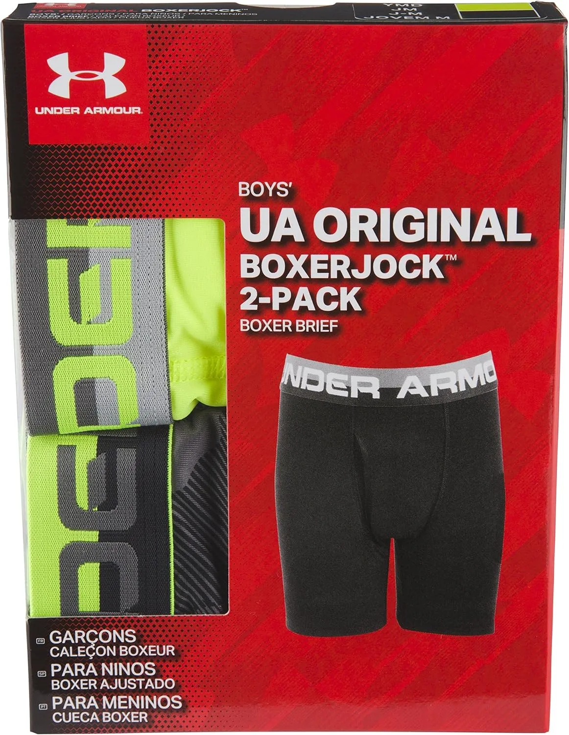 Under Armour Boys' Performance Boxer Briefs, Lightweight & Smooth Stretch Fit