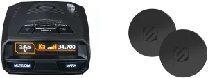 UNIDEN R4 Extreme Long-Range Laser/Radar Detector, Record Shattering Performance & Scosche MPRNDRK-SP MagicMount Phone Replacement Plate Kit