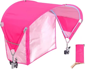 Universal Chair Canopy Umbrella, UPF 50  Sun Shade with Adjustable Clamp Clip for Beach Chair, Outdoor Camping Chair, Sports Chair, Lawn Chair, Zero Gravity Chair, Wheelchair, Wagon,(Patent Design)