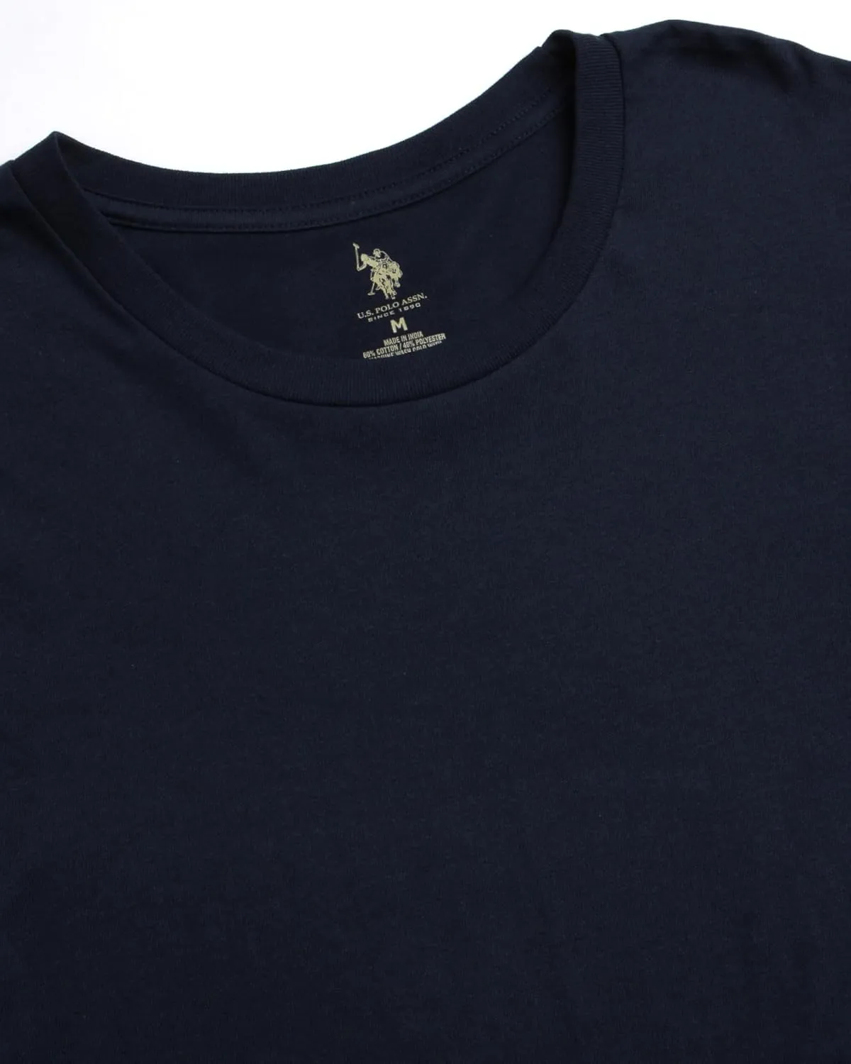 U.S. Polo Assn. Men's Undershirt - 4 Pack Lightweight 100% Cotton Classic Crewneck T-Shirts for Men (Sizes: S-XL)