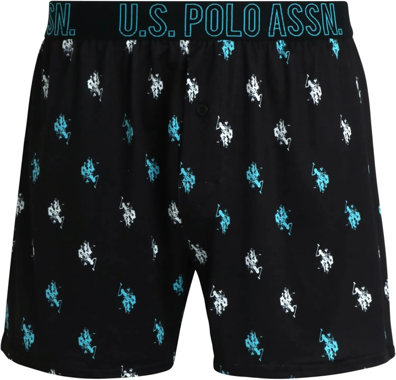 U.S. Polo Assn. Men's Underwear - 3 Pack Ultra Soft Knit Boxers with Functional Fly (S-XL)